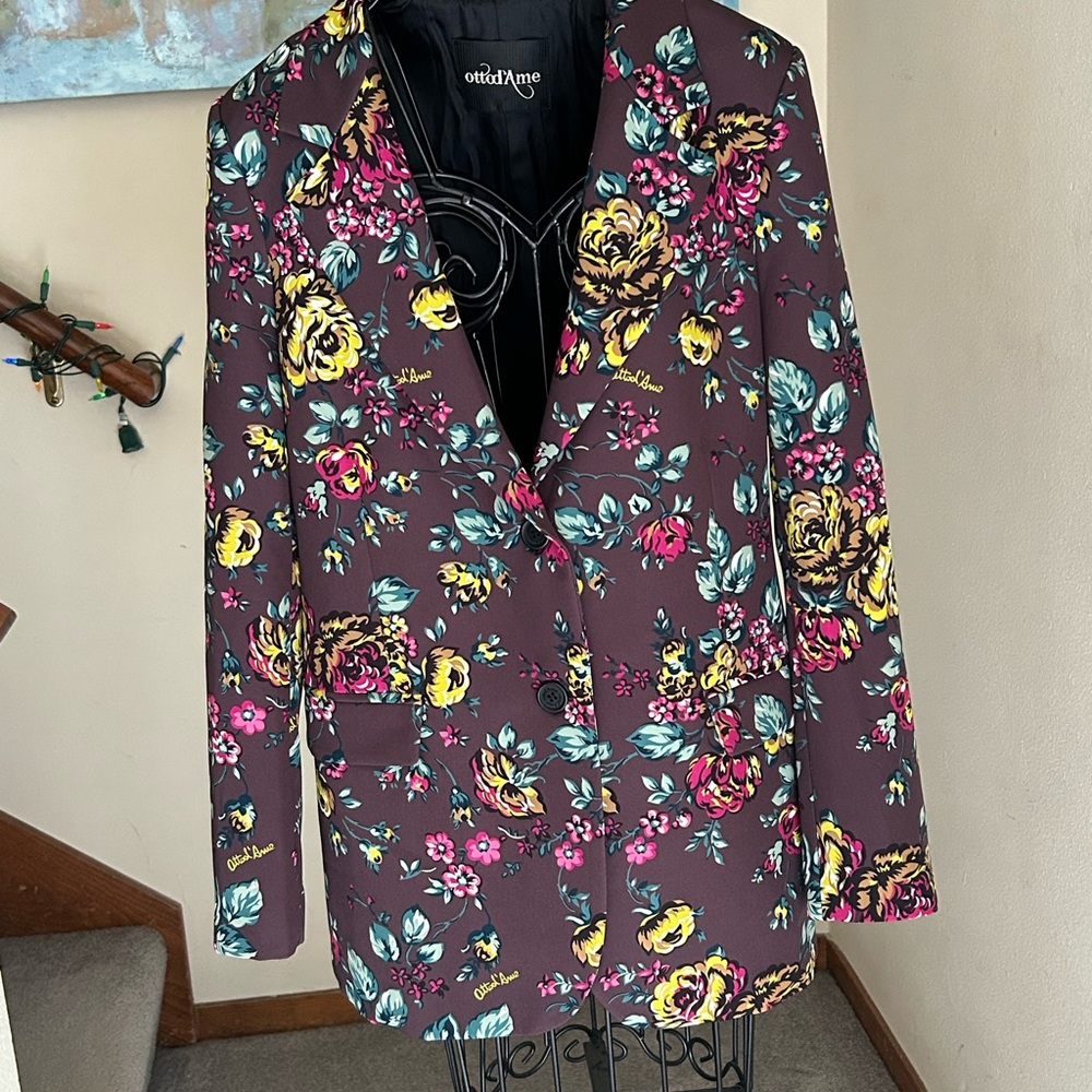 Floral Women's Blazer - Multicolor Size 6